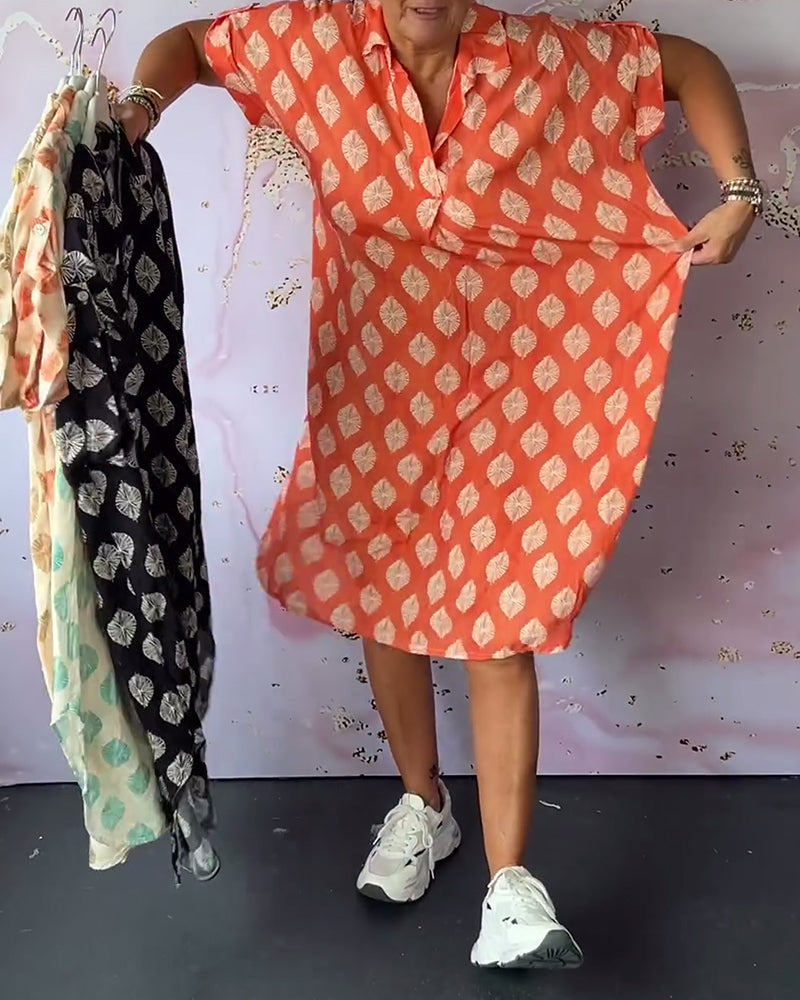 Liora™ | Vestido Primaveral con Cuello de Solapa