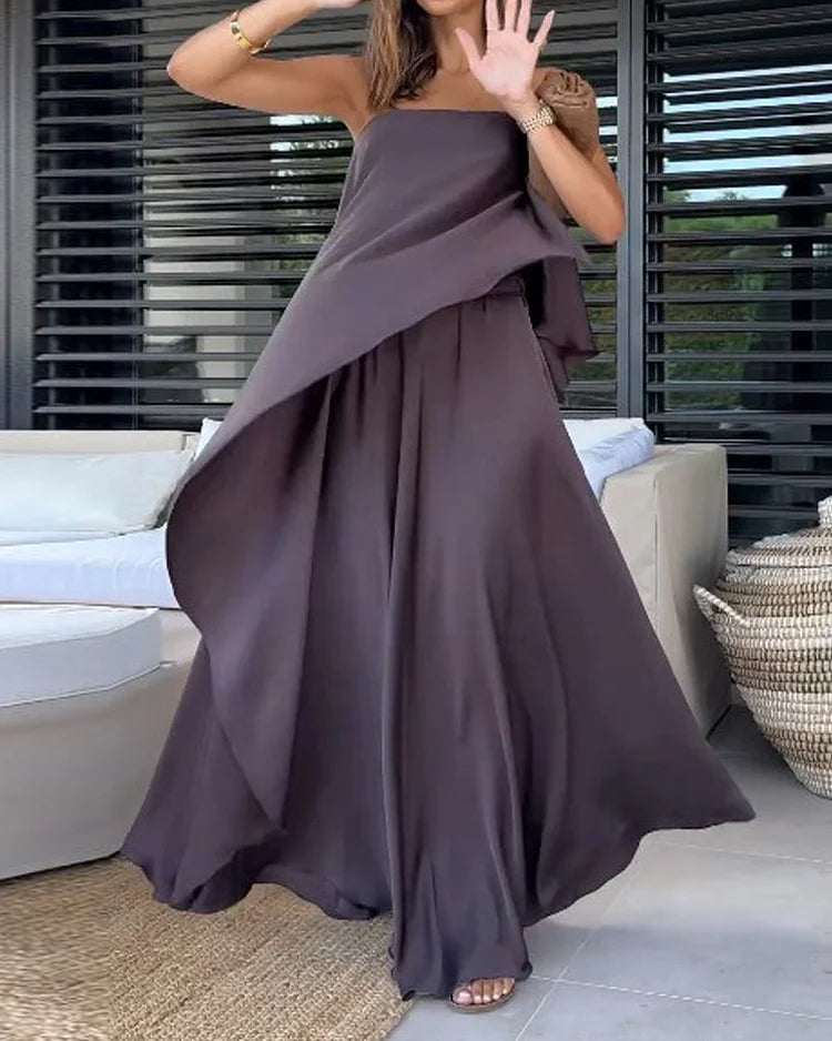 Luna | Conjunto de falda con capas