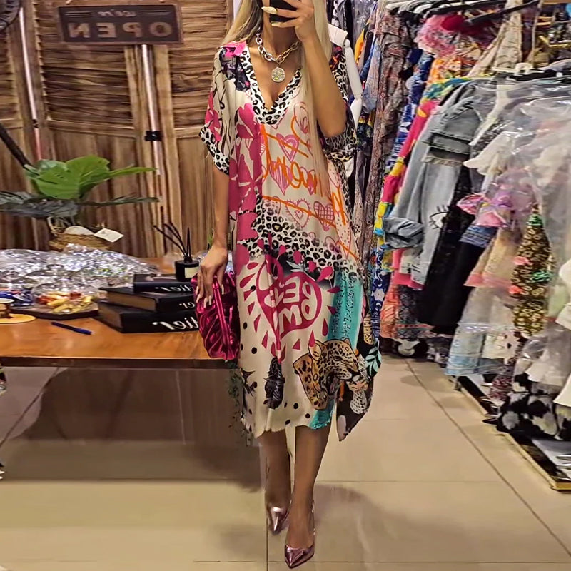 Valeria - Vestido casual con escote en V