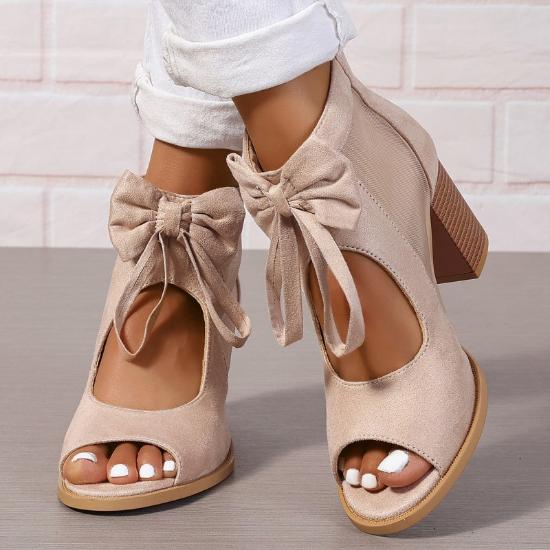 NALA - SANDALIAS CERRADAS CON LAZO