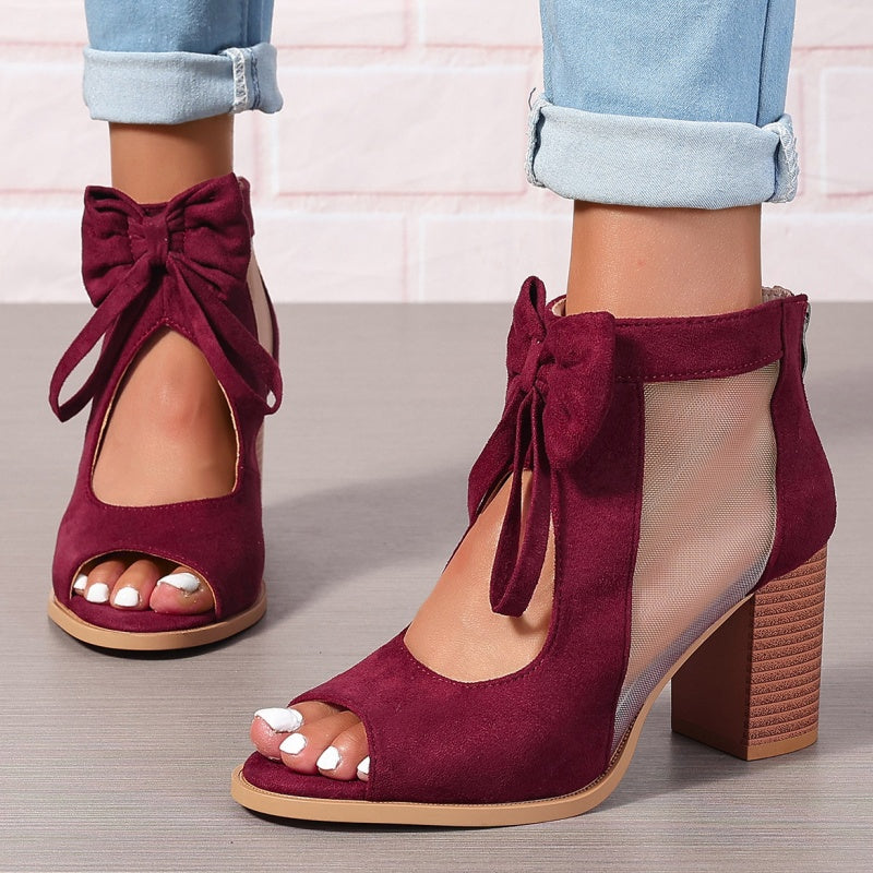 NALA - SANDALIAS CERRADAS CON LAZO