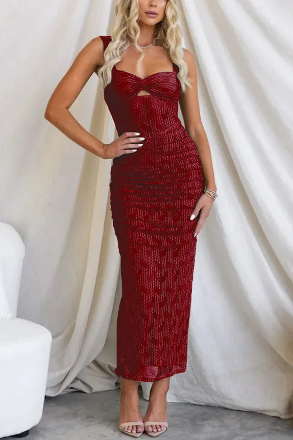 Sophia – Timeless Charm Vestido Maxi de Malla