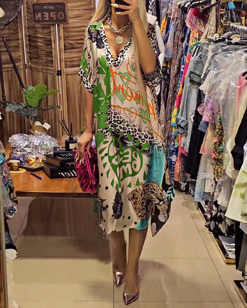 Valeria - Vestido casual con escote en V