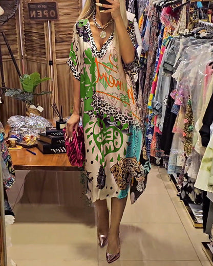 Valeria - Vestido casual con escote en V