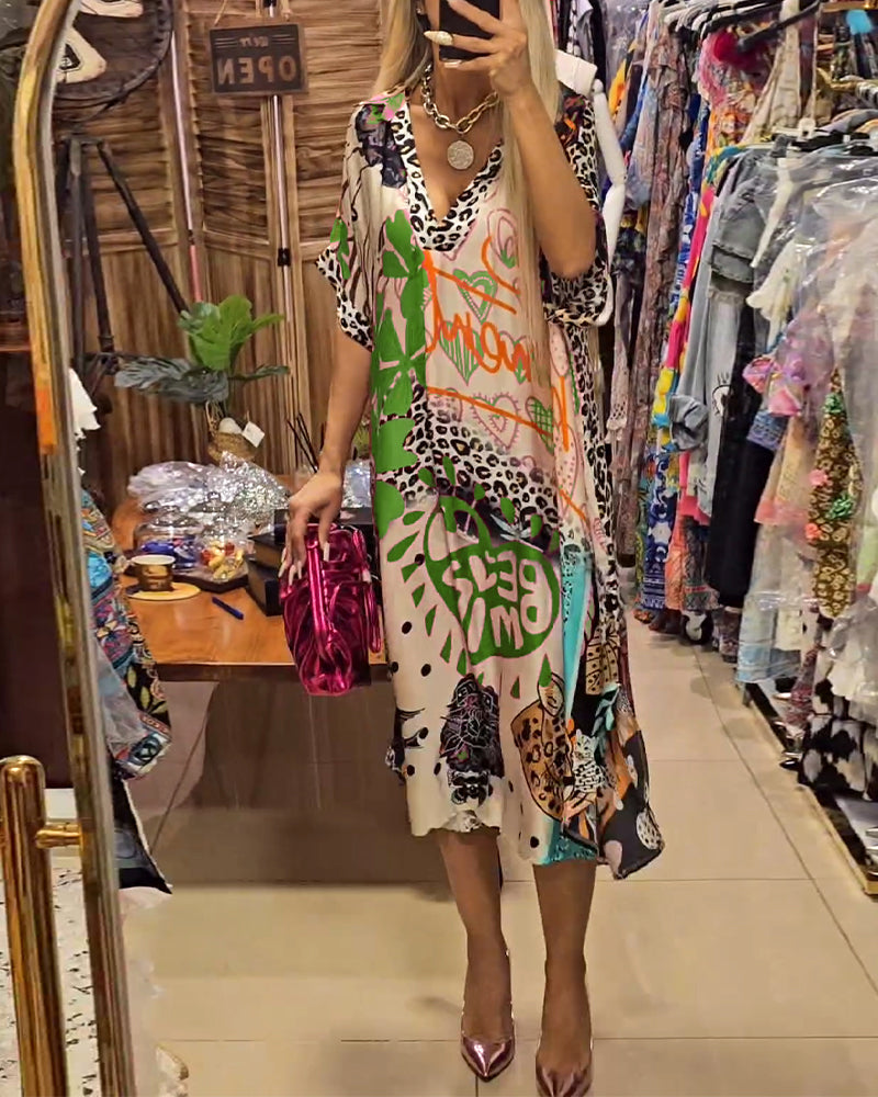 Valeria - Vestido casual con escote en V
