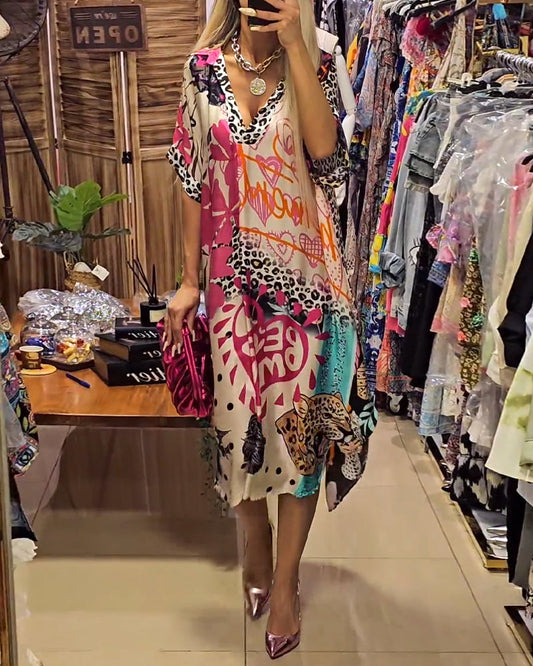 Valeria - Vestido casual con escote en V