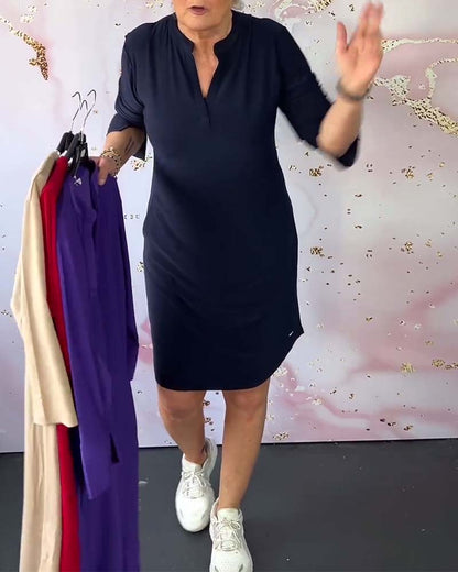 Marta™ | Vestido de Corte Minimalista con Escote en V