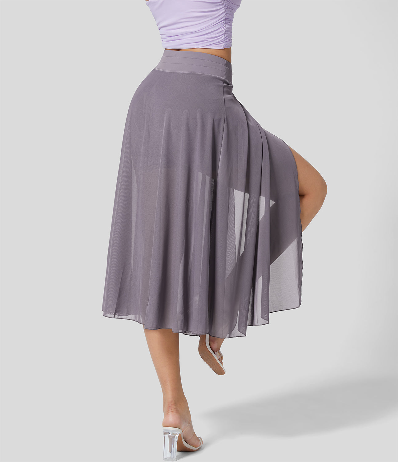 Livan - Falda 2 en 1 de talle alto