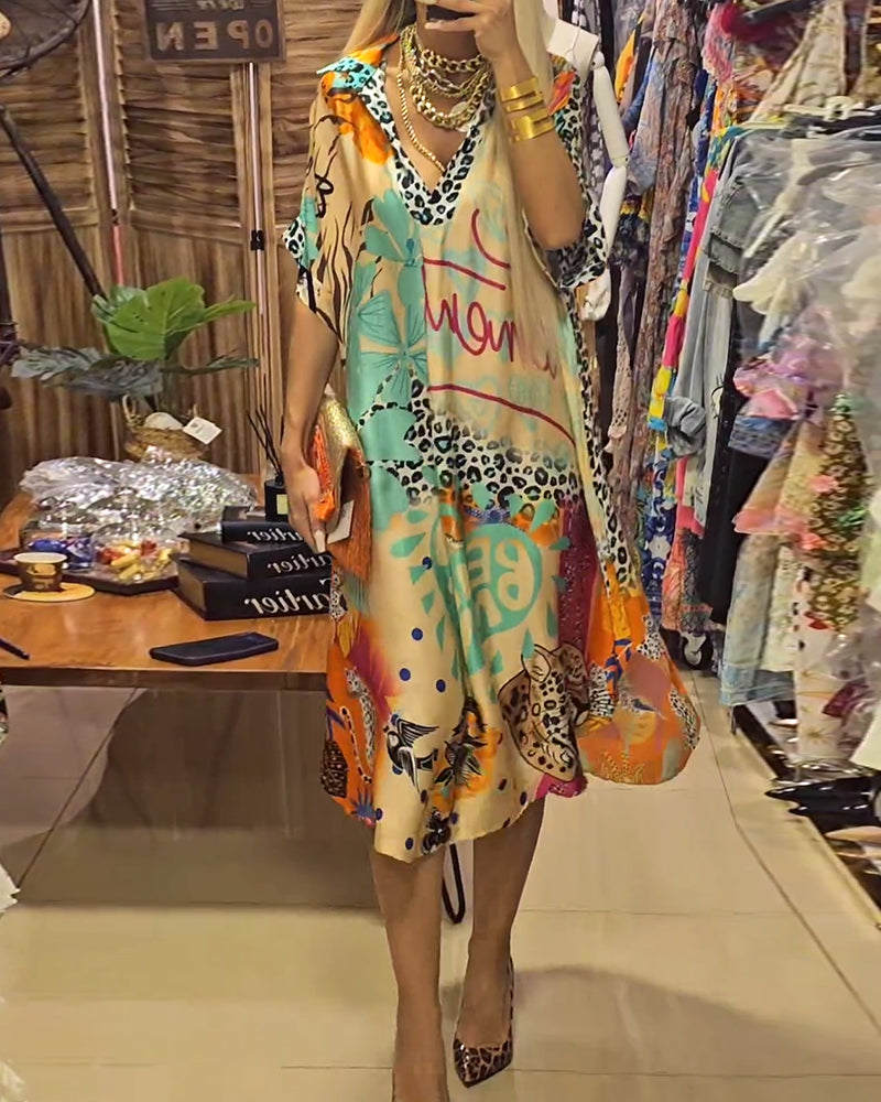 Valeria - Vestido casual con escote en V