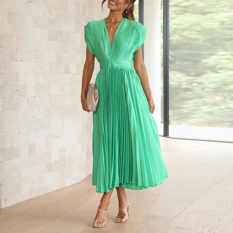 Aroa | Vestido Elegante Plisado