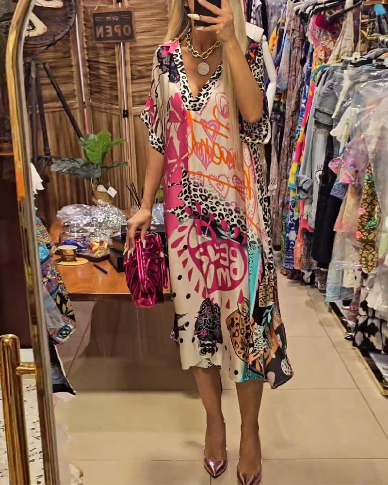 Valeria - Vestido casual con escote en V