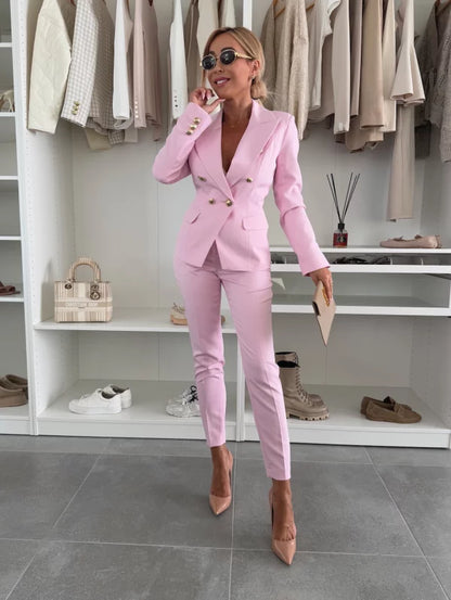 ODELLA - CONJUNTO DE BLAZER Y PANTALÓN