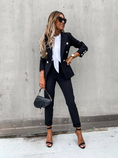 ODELLA - CONJUNTO DE BLAZER Y PANTALÓN
