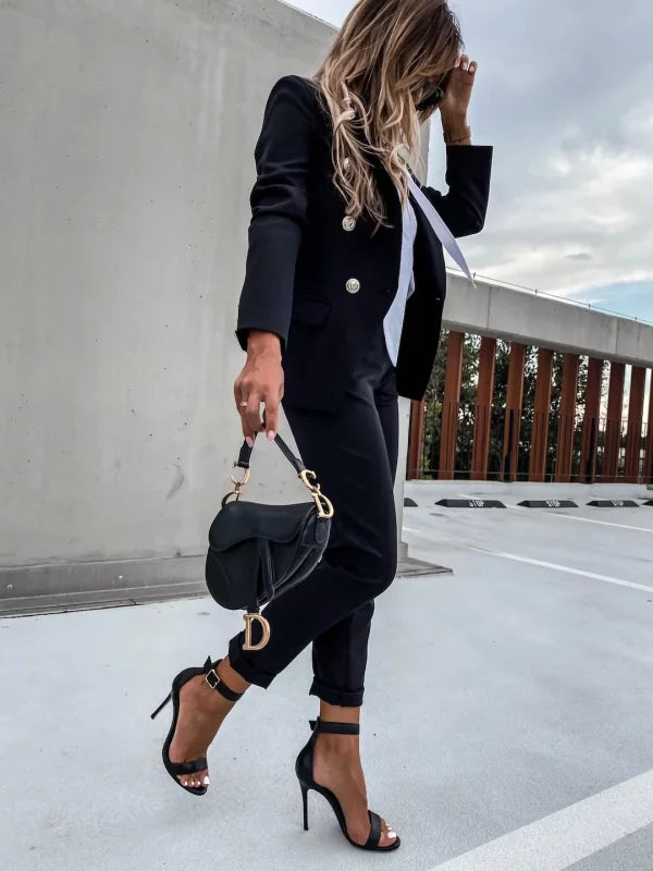 ODELLA - CONJUNTO DE BLAZER Y PANTALÓN