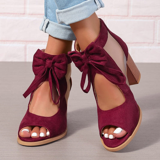 NALA - SANDALIAS CERRADAS CON LAZO